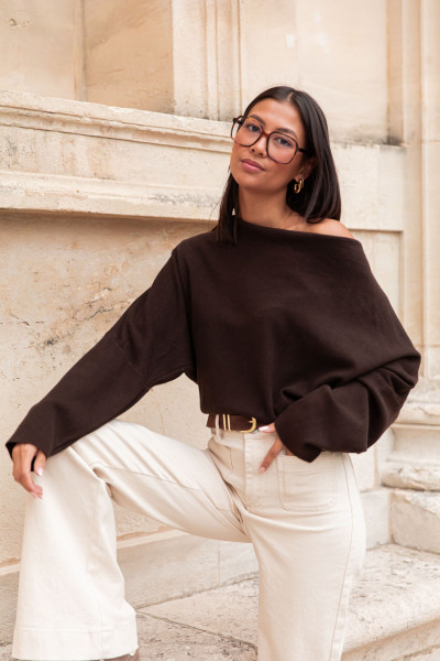 AURÈLE Chocolat - Pull