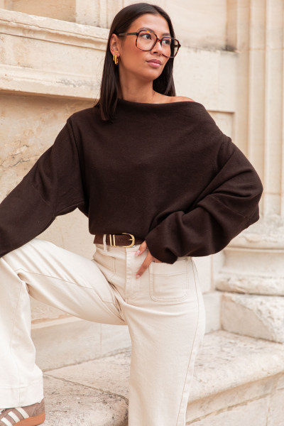 AURÈLE Chocolat - Pull