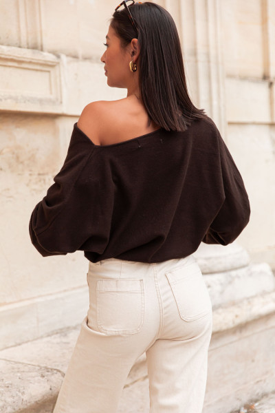 AURÈLE Chocolat - Pull