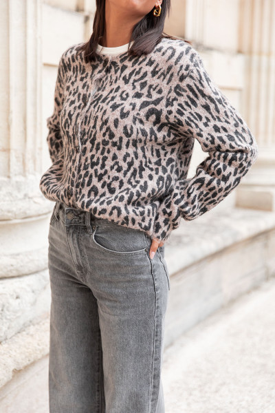 PABLO Léopard - Gilet Loose