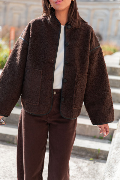 CÉLINA Chocolat - Veste...