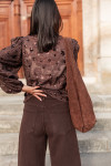 ALISÉE Chocolat - Blouse Sequins