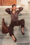 ALISÉE Chocolat - Blouse Sequins