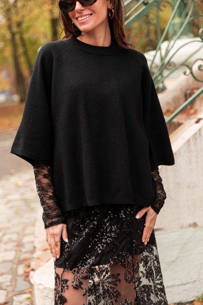 RAFAÈLA Noir - Pull Laine