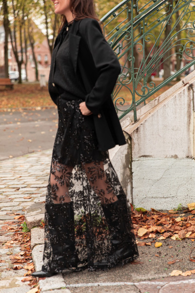 ISADORA Noire - Jupe Sequins