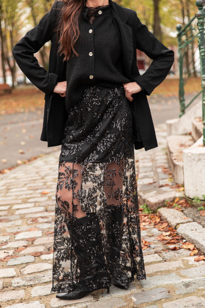 ISADORA Noire - Jupe Sequins