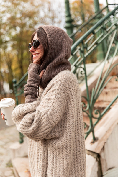 CRISTAL Taupe - Mitaines