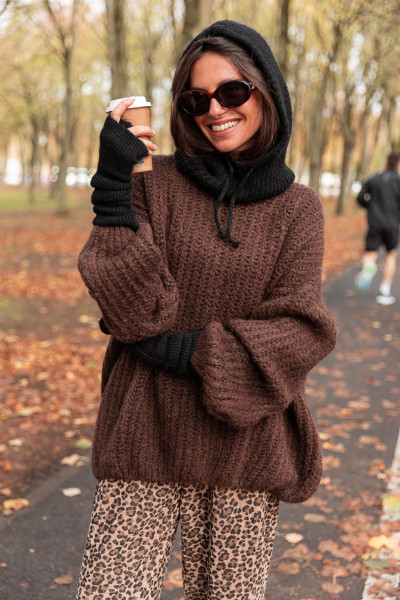 ALEX Chocolat - Pull Oversize