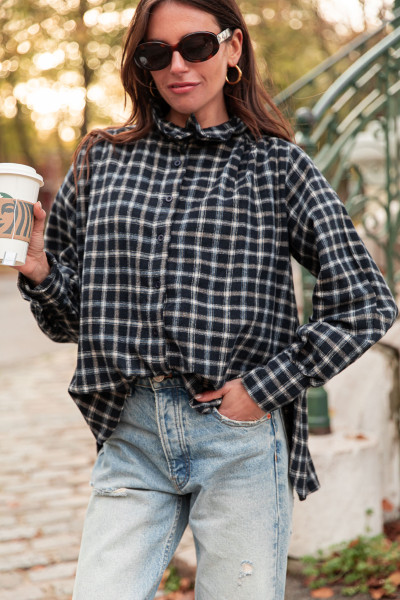 HANS Bleue - Chemise Carreaux