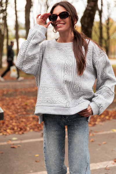 MARCÈLA Gris - Sweat Bandana