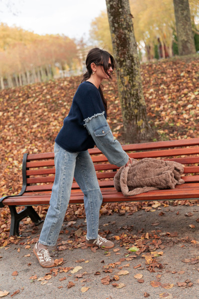 CLARICE Bleu - Pull Denim