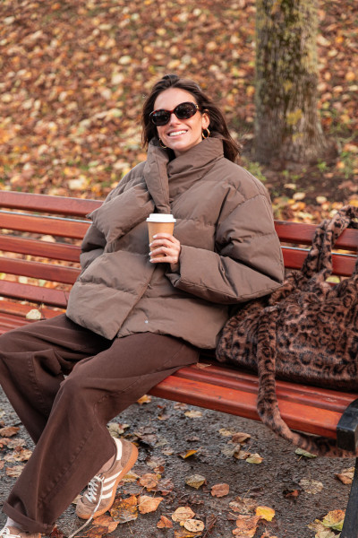 ÉVE Taupe - Doudoune