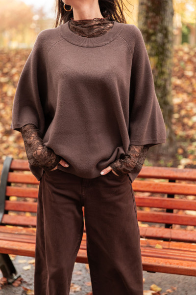 RAFAÈLA Chocolat - Pull Laine