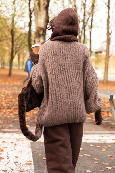 ALEX Taupe - Pull Oversize