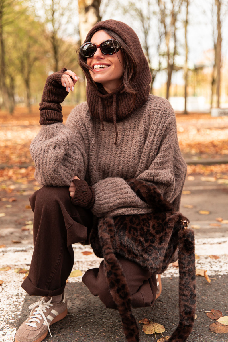 MOKA Chocolat - Cagoule Laine