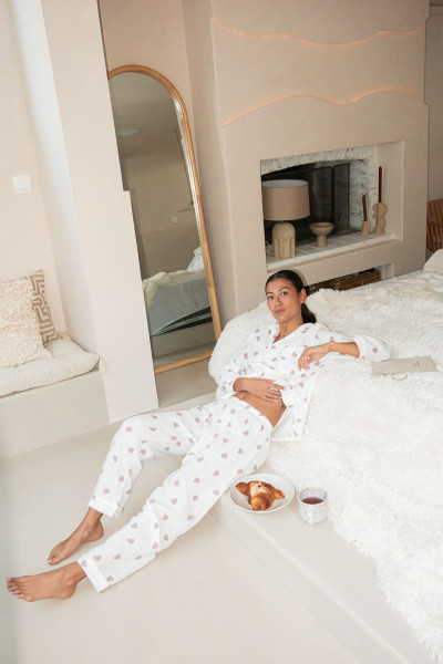 LOVELY Beige - Pyjama Gaze De Coton