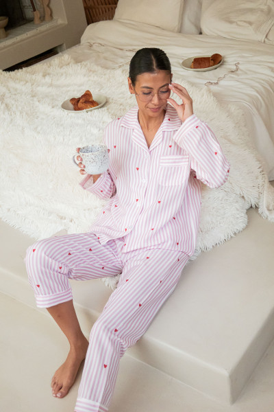 AMOUR Rose - Pyjama Coeurs