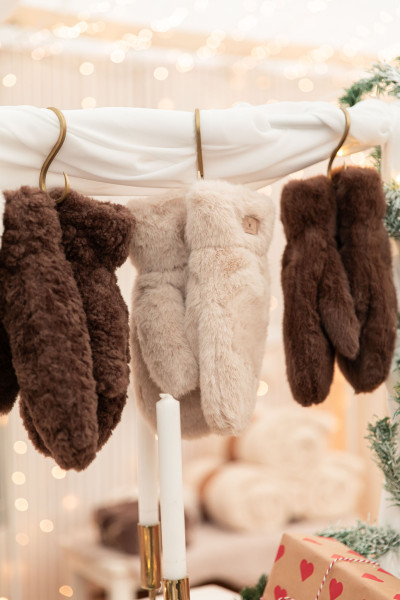 JARI Chocolat - Moufles Fourrées