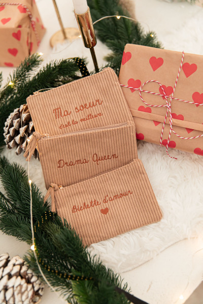 DINA Camel - Pochette Velours