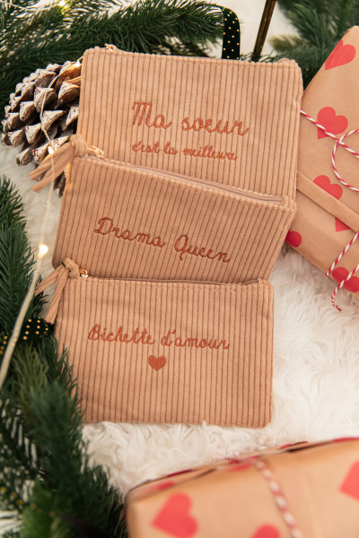 DINA Camel - Pochette Velours