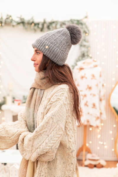 HOLLY Gris - Bonnet Fourré