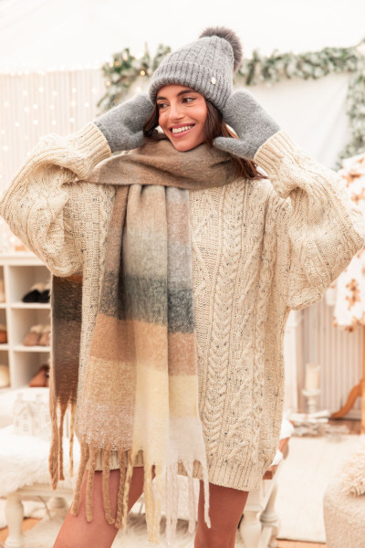 HOLLY Gris - Bonnet Fourré