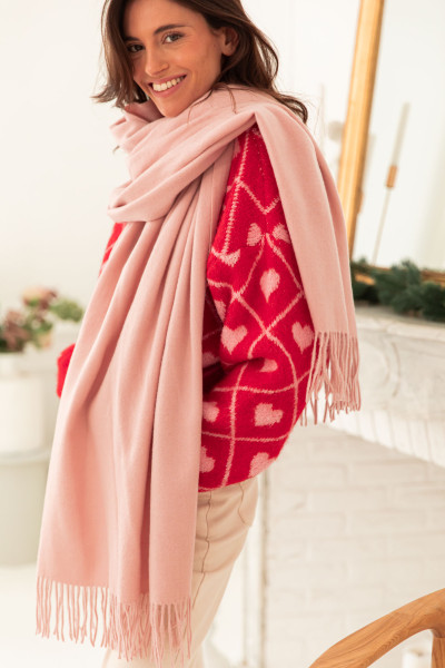 GINA Baby Pink - Écharpe Cachemire