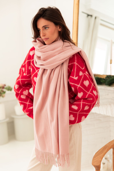 GINA Baby Pink - Écharpe Cachemire