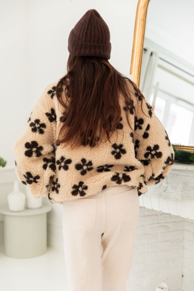 ZOÉ Choco/Écru - Sweat Moumoute