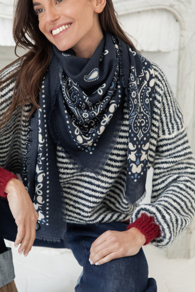 GAT Bleu Marine - Écharpe Bandana