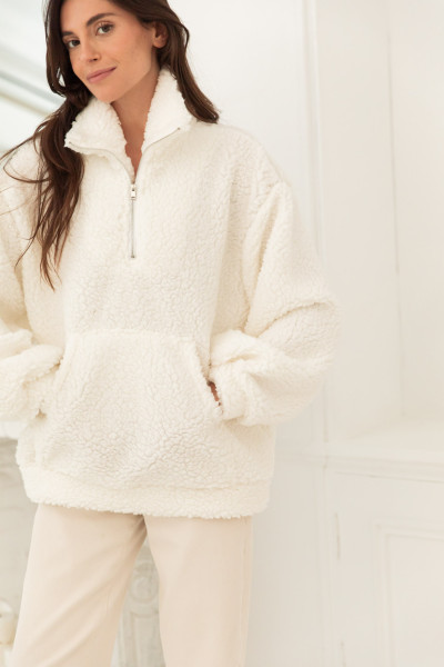 ERWAN Écru - Sweat Moumoute