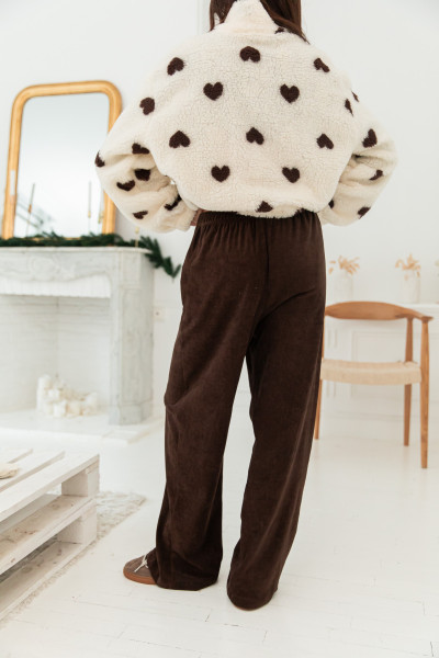 ANATOLE Chocolat - Pantalon Velours