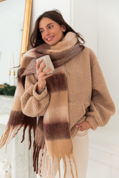 CLÉOPHÉE Chocolat - Écharpe...