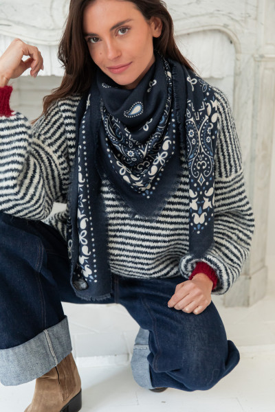 GAT Bleu Marine - Écharpe...