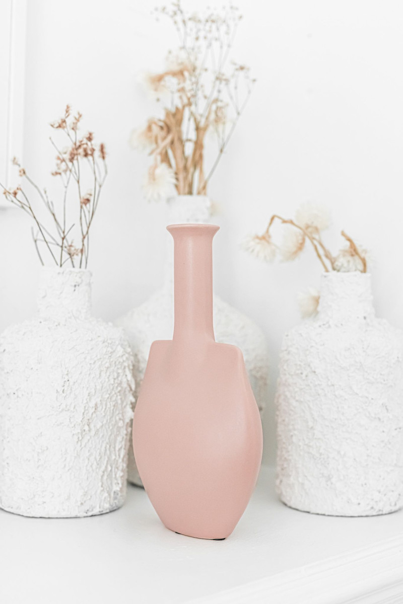 SUBTILE nude - Vase Céramique 13.5cmxH.22cm 