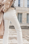 OLYMPE Blanc - Jean Cropped Flare