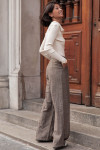 AXEL Chocolat - Pantalon Tweed 