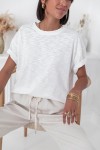 LARA Blanc - T-Shirt 