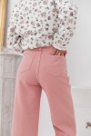 CHARLES Rose - Pantalon large