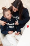 Family Love Bleu - Sweat Capuche Enfant