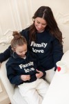 Family Love Bleu - Sweat Femme