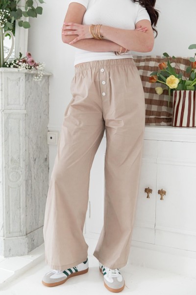FLO Uni Beige - Pantalon large