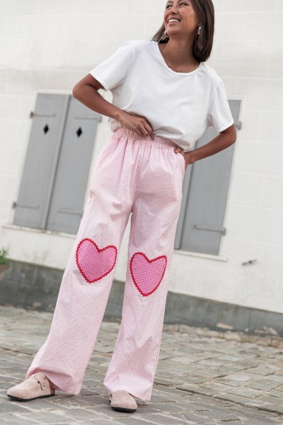 LOVELY Rose - Pantalon Vichy